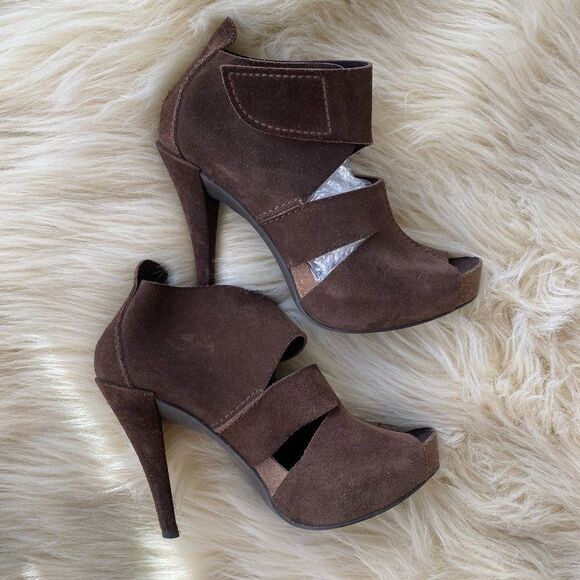 Pedro Garcia Open-toe Suede Chenoa Bootie-Made in Spain purchased at Nordstrom - Picture 2 of 7